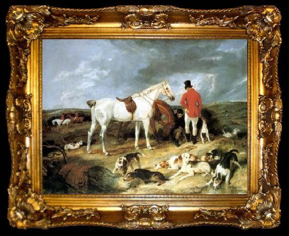 framed  unknow artist Classical hunting fox, Equestrian and Beautiful Horses, 032., ta009-2